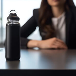 Ecoxion 💧 UV Smart Self-Cleaning Bottle – Matte Black - Image 3